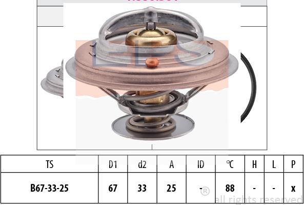 MDR EPS-1880 361S - Coolant thermostat / housing car-mod.net