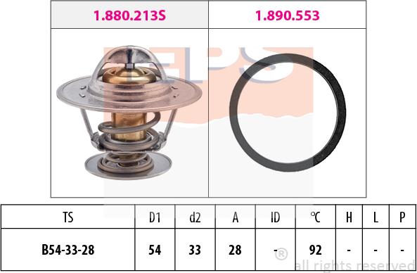 MDR EPS-1880 213 - Coolant thermostat / housing car-mod.net