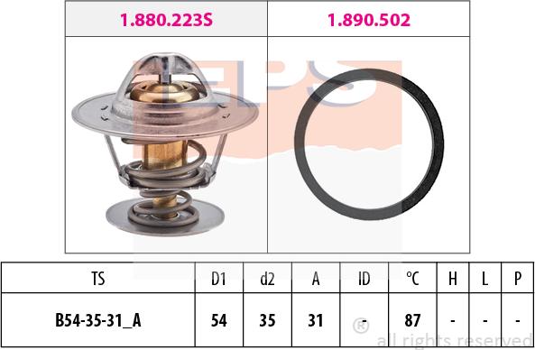 MDR EPS-1880 278 - Coolant thermostat / housing car-mod.net