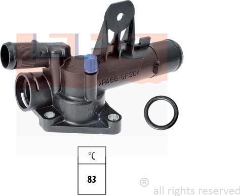 MDR EPS-1880 710 - Coolant thermostat / housing car-mod.net