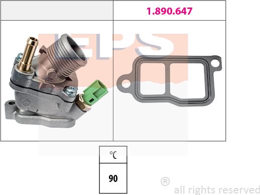 MDR EPS-1880 733 - Coolant thermostat / housing car-mod.net