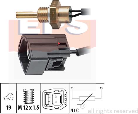 MDR EPS-1830 304 - Coolant temperature Sensor car-mod.net