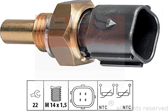 MDR EPS-1830 316 - Coolant temperature Sensor car-mod.net