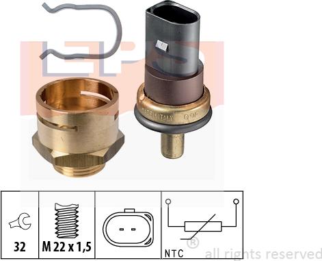 MDR EPS-1830 278K - Coolant temperature Sensor car-mod.net
