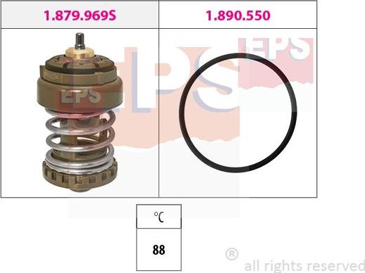 MDR EPS-1879 969 - Coolant thermostat / housing car-mod.net