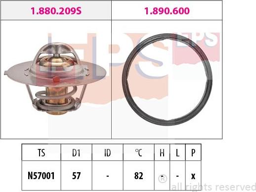 MDR EPS-1879 938 - Coolant thermostat / housing car-mod.net