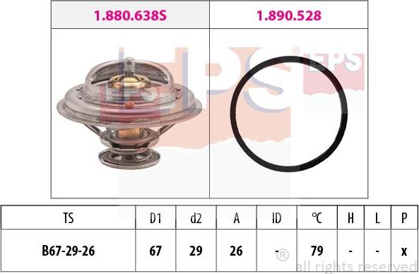 MDR EPS-1879 937 - Coolant thermostat / housing car-mod.net