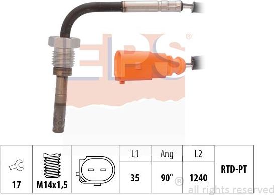 MDR EPS-1220 061 - Sensor of exhaust gas Temperature car-mod.net