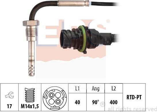 MDR EPS-1220 361 - Sensor of exhaust gas Temperature car-mod.net