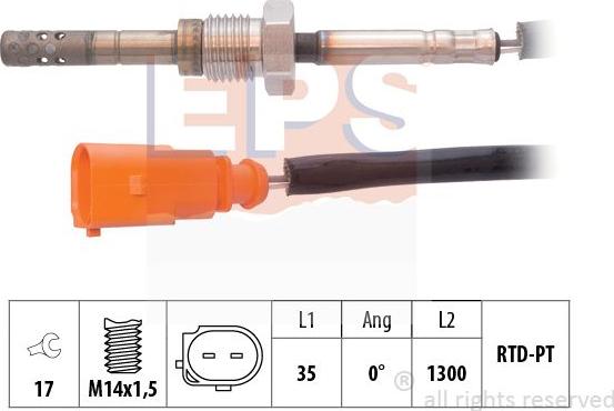 MDR EPS-1220 281 - Sensor of exhaust gas Temperature car-mod.net
