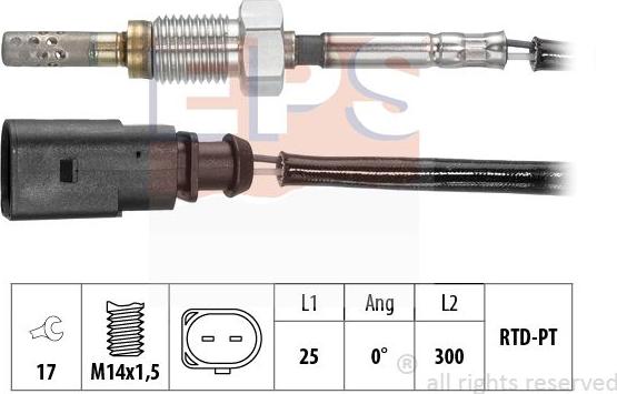 MDR EPS-1220 282 - Sensor of exhaust gas Temperature car-mod.net
