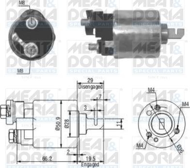 Meat & Doria 46052 - Solenoid Switch, starter car-mod.net