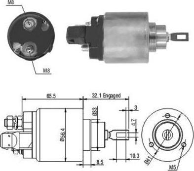 Meat & Doria 46004 - Solenoid Switch, starter car-mod.net
