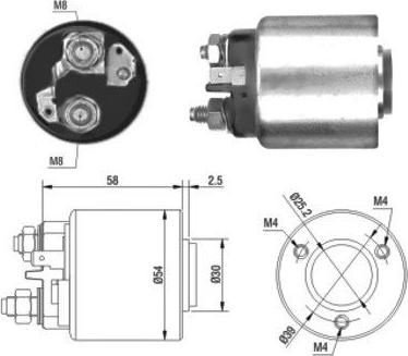 Meat & Doria 46011 - Solenoid Switch, starter car-mod.net