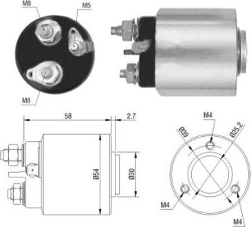 Meat & Doria 46013 - Solenoid Switch, starter car-mod.net