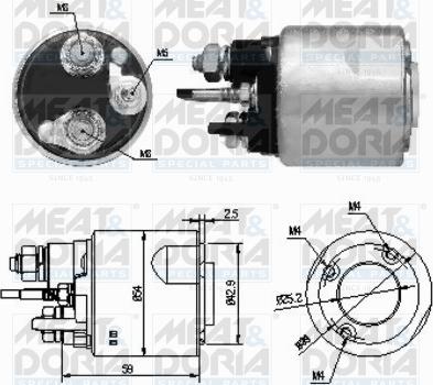Meat & Doria 46159 - Solenoid Switch, starter car-mod.net