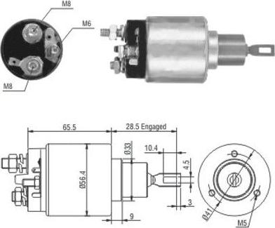 Meat & Doria 46164 - Solenoid Switch, starter car-mod.net