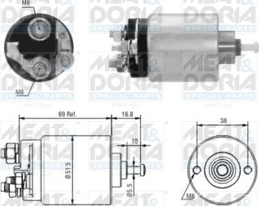 Meat & Doria 46104 - Solenoid Switch, starter car-mod.net