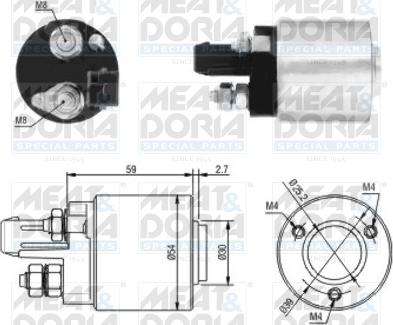 Meat & Doria 46105 - Solenoid Switch, starter car-mod.net