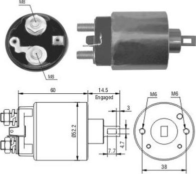 Meat & Doria 46174 - Solenoid Switch, starter car-mod.net