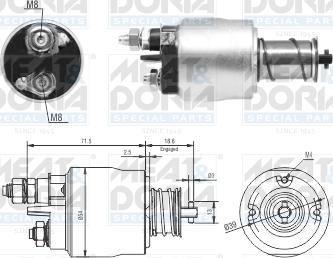 Meat & Doria 46311 - Solenoid Switch, starter car-mod.net