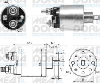 Meat & Doria 46292 - Solenoid Switch, starter car-mod.net