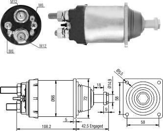 Meat & Doria 46253 - Solenoid Switch, starter car-mod.net