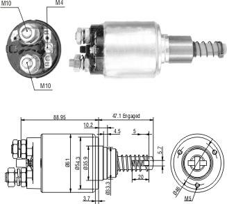 Meat & Doria 46239 - Solenoid Switch, starter car-mod.net