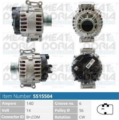 Meat & Doria 5515504 - Alternator car-mod.net