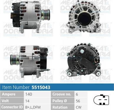 Meat & Doria 5515043 - Alternator car-mod.net