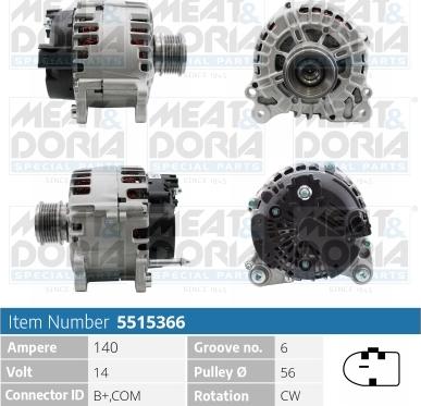 Meat & Doria 5515366 - Alternator car-mod.net