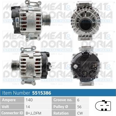 Meat & Doria 5515386 - Alternator car-mod.net