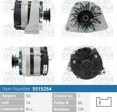 Meat & Doria 5515254 - Alternator car-mod.net