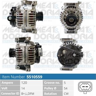 Meat & Doria 5510559 - Alternator car-mod.net