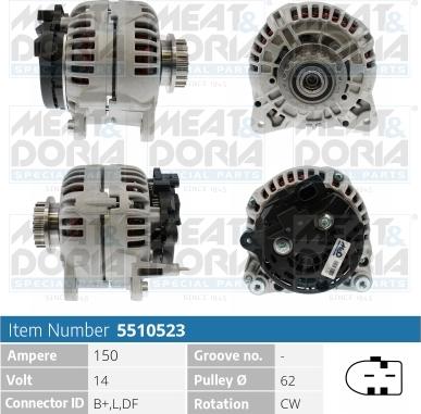 Meat & Doria 5510523 - Alternator car-mod.net