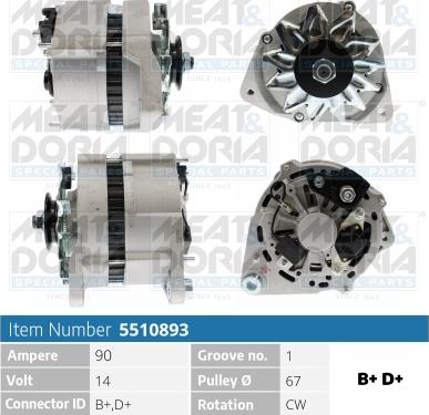 Meat & Doria 5510893 - Alternator car-mod.net