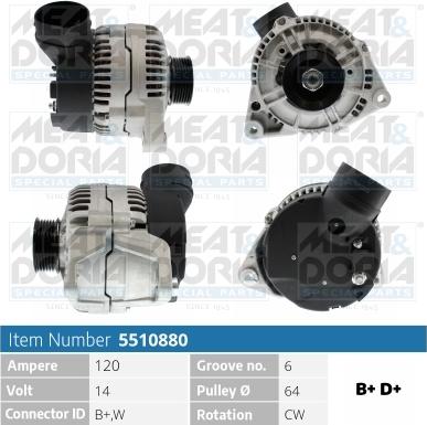 Meat & Doria 5510880 - Alternator car-mod.net