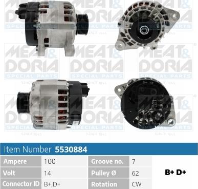 Meat & Doria 5530884 - Alternator car-mod.net