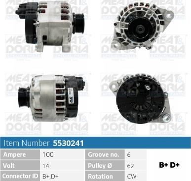 Meat & Doria 5530241 - Alternator car-mod.net