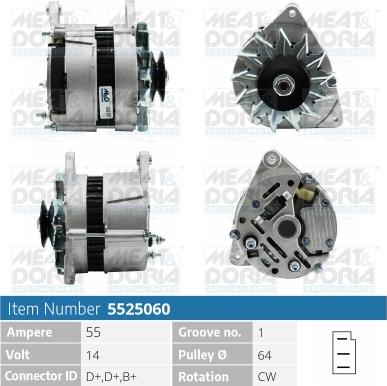 Meat & Doria 5525060 - Alternator car-mod.net