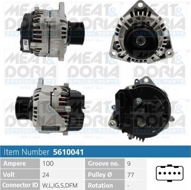 Meat & Doria 5610041 - Alternator car-mod.net