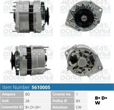 Meat & Doria 5610005 - Alternator car-mod.net
