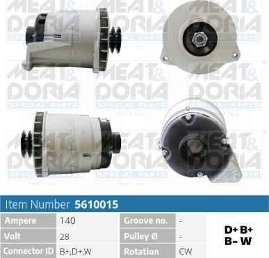 Meat & Doria 5610015 - Alternator car-mod.net