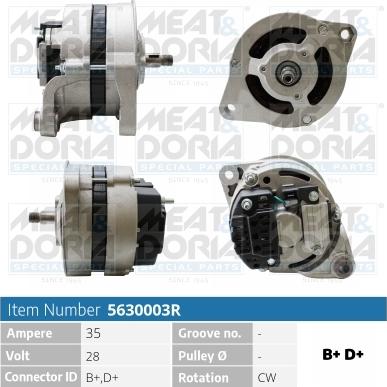 Meat & Doria 5630003R - Alternator car-mod.net