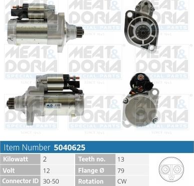 Meat & Doria 5040625 - Starter car-mod.net