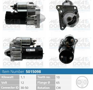 Meat & Doria 5015098 - Starter car-mod.net