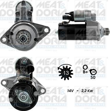 Meat & Doria 5010991G - Starter car-mod.net