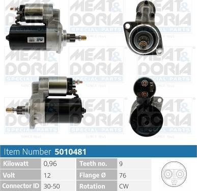 Meat & Doria 5010481 - Starter car-mod.net