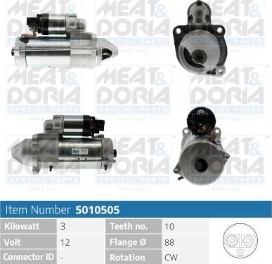 Meat & Doria 5010505 - Starter car-mod.net