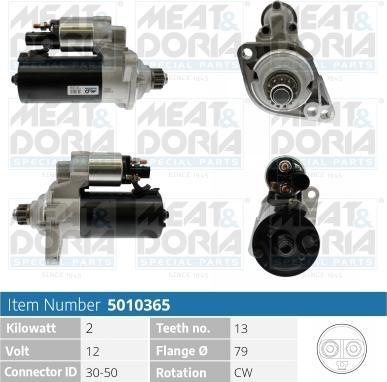 Meat & Doria 5010365 - Starter car-mod.net